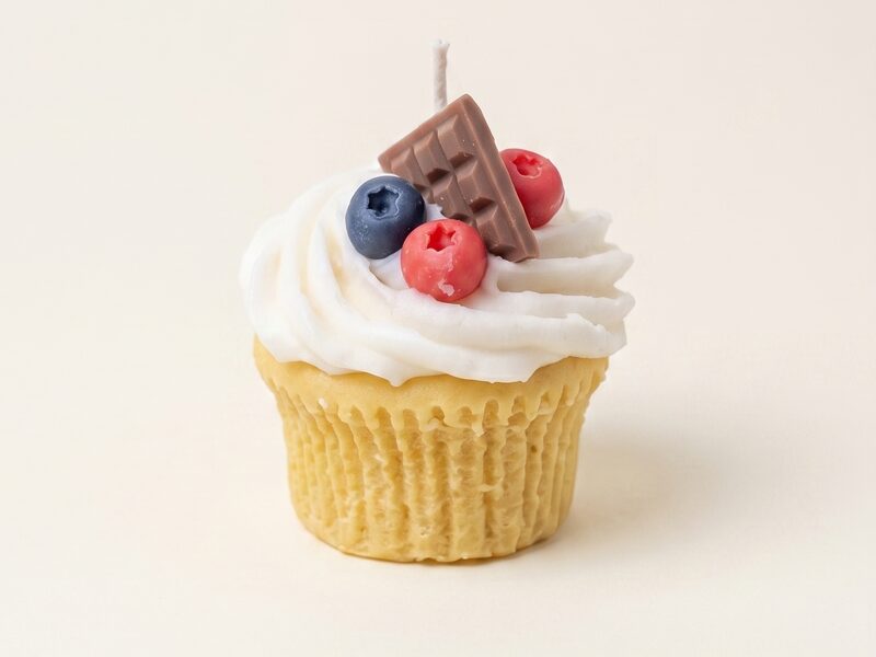 Krémes áfonyás muffin
