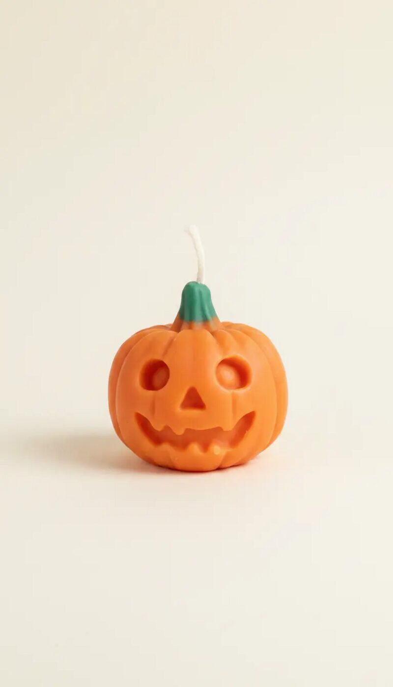 Halloweeni tök – töklámpás kézműves szójaviasz gyertya